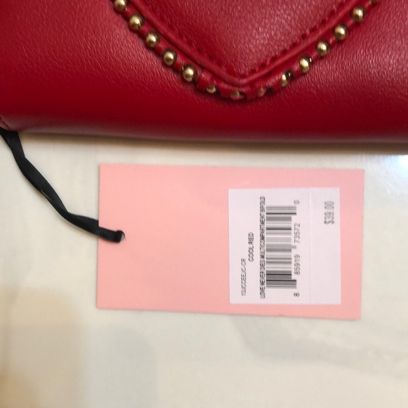 Juicy Couture Cool Red Love Never Dies Multi Compartment Bifold Wallet NWT - Picture 4 of 16